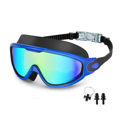 Large Frame Anti Fog Swimming Goggles With Earplugs Uses Now