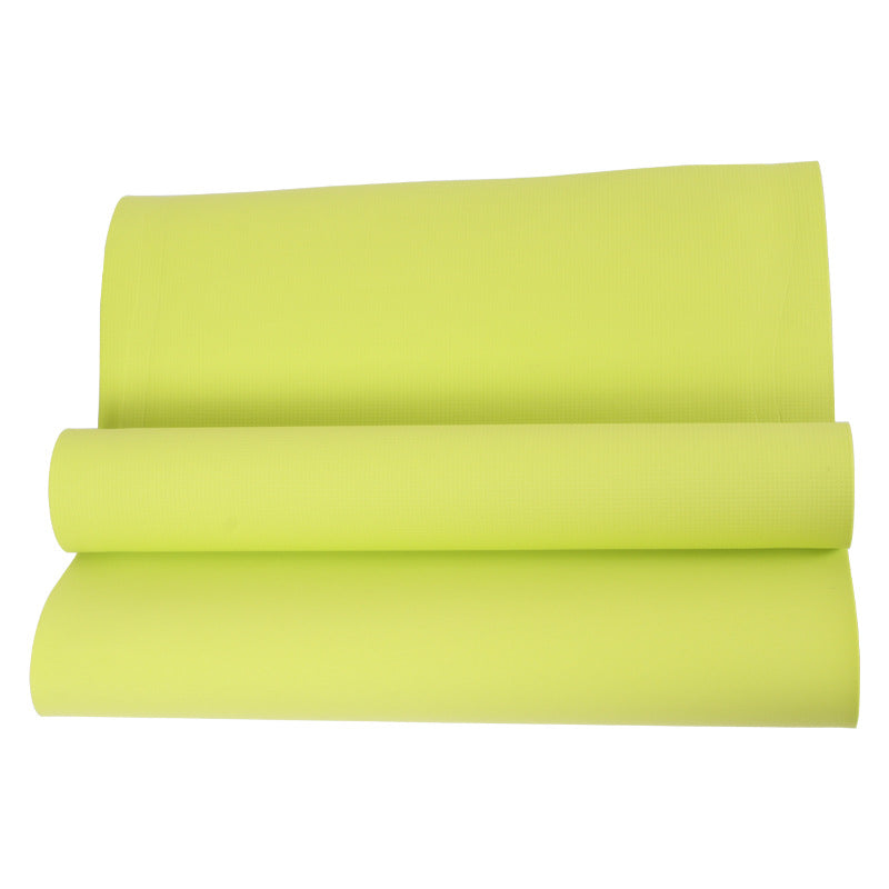 Blue and yellow EVA yoga mat