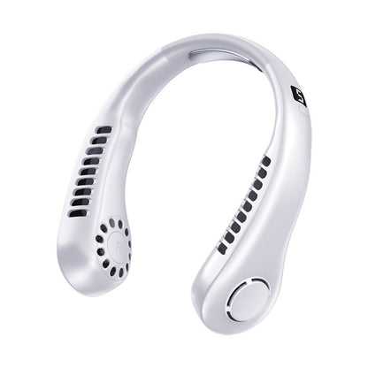 Portable Bladeless Neck Fan with USB Charging and Airflow