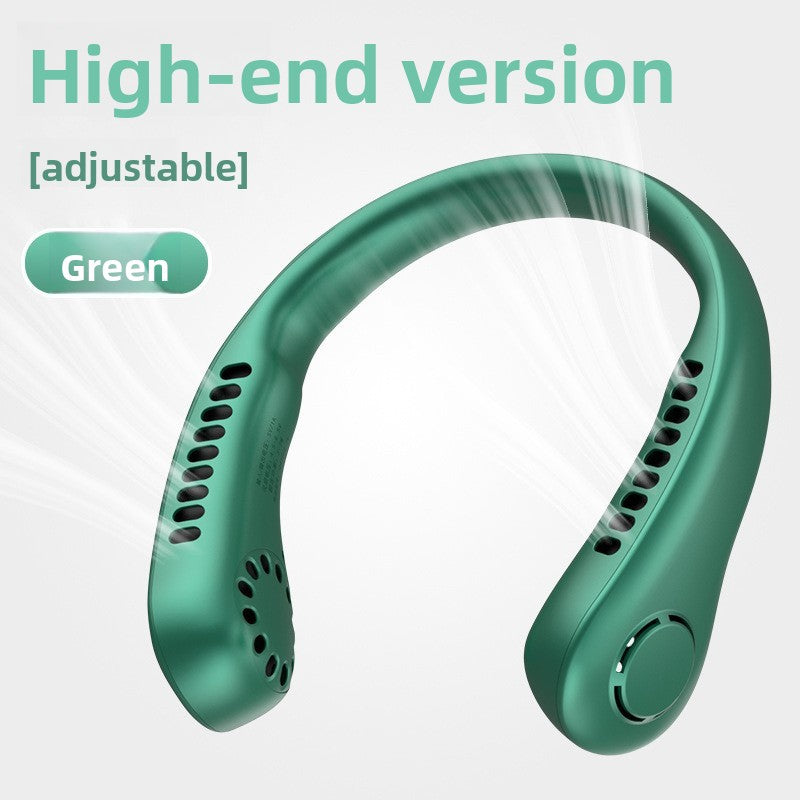 Portable Bladeless Neck Fan with USB Charging and Airflow