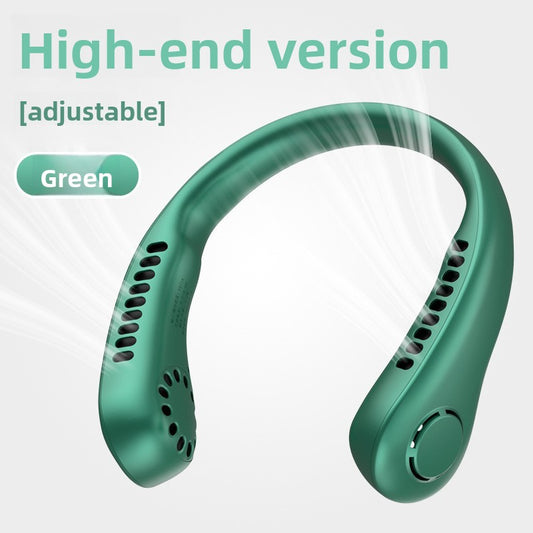 Portable Bladeless Neck Fan with USB Charging and Airflow