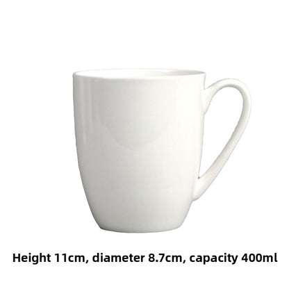 Simple Bone China Coffee Mug  Elegant & Durable Drinkware
