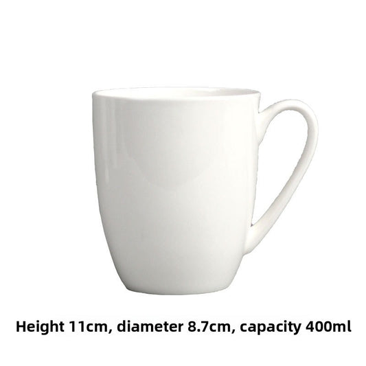 Simple Bone China Coffee Mug  Elegant & Durable Drinkware