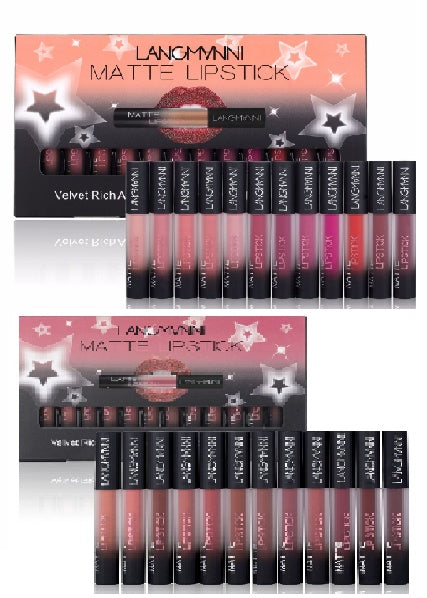 Long-Lasting Waterproof Matte Velvet Lipstick Set for Women