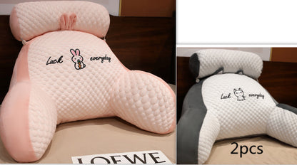 Sofa Fluffy Cushion Triangle Reading Backrest Pillow Comfort