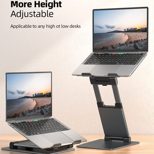 Buy Adjustable Laptop Stand in Aluminum for Ergonomic Desk Setup