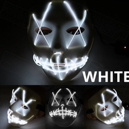 Halloween LED Glowing Full Face Mask for Party and Costume