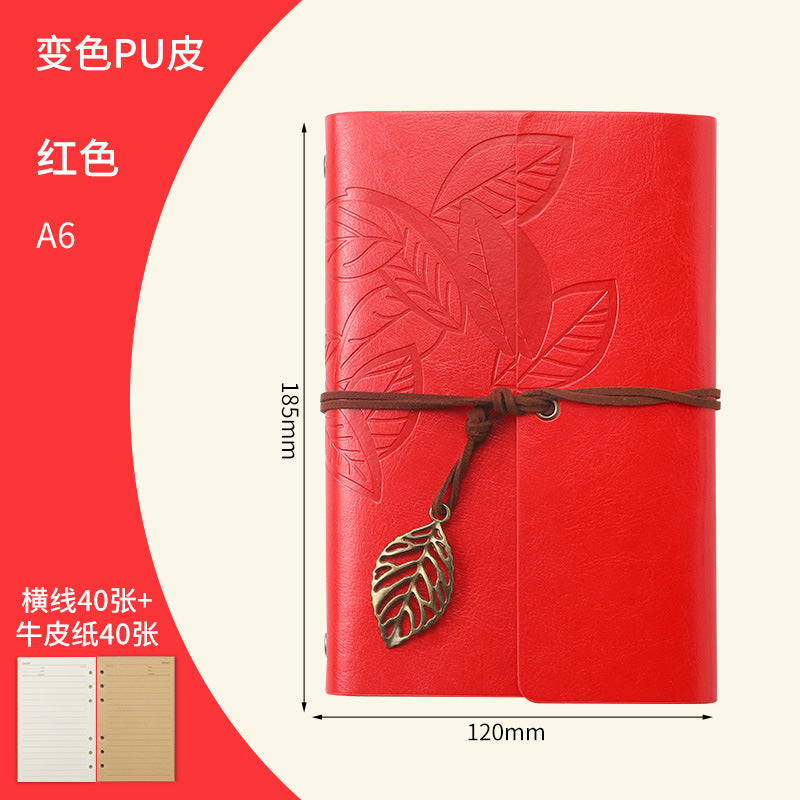 Creative Vintage Leaves Travel Diary Notebook Stationery