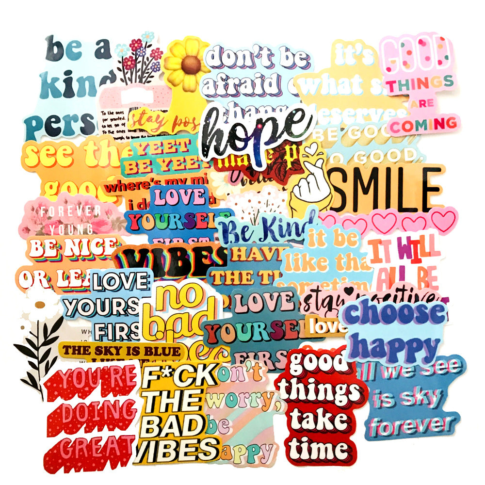 40 Inspirational Graffiti Stickers Waterproof Laptop Trolley
global-swanky 3