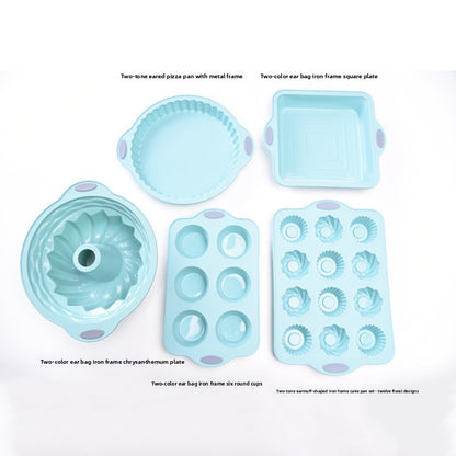 40-Piece Silicone Cake Mold Baking Tool Set