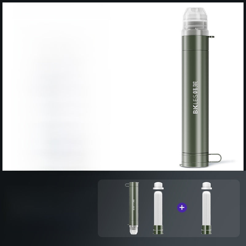 Portable Outdoor Water Purifier with Direct Drink Filter