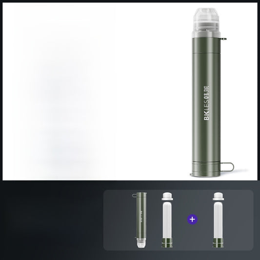 Portable Outdoor Water Purifier with Direct Drink Filter