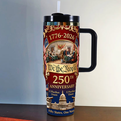 40oz Insulated Stainless Steel Cup with Straw Lid