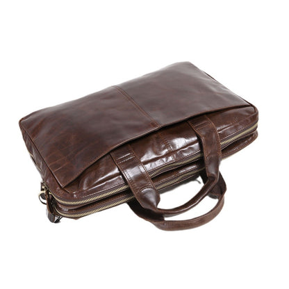 New Men’s Cowhide Briefcase Business Laptop & Computer Bag