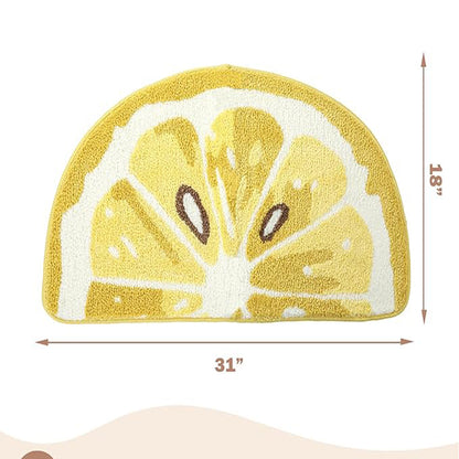 Buy Lemon Fruit Bath Mats for Stylish Bathroom Decor