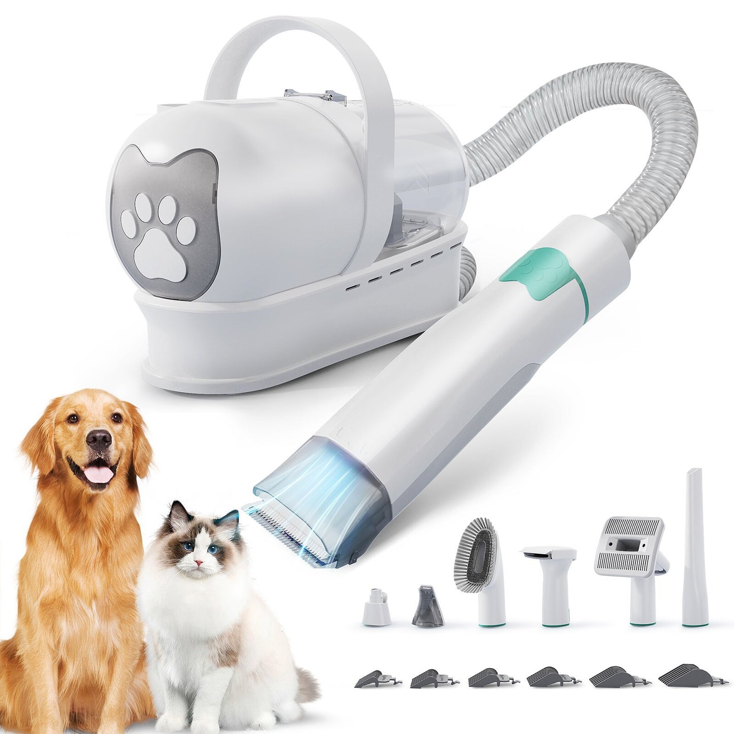 Professional Pet Grooming Vacuum Trimmer Set