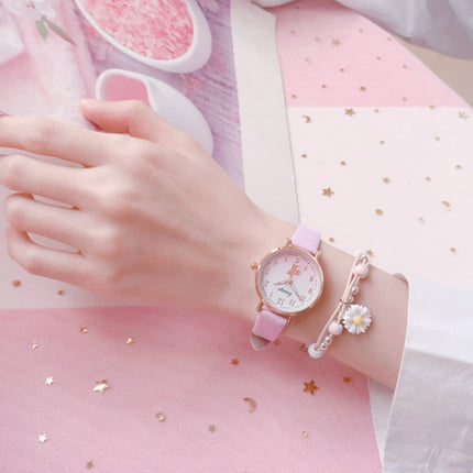 Korean-Style Cute Girl Analog Children’s Watch Trendy Design