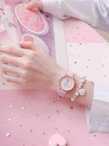 Korean-Style Cute Girl Analog Children’s Watch Trendy Design