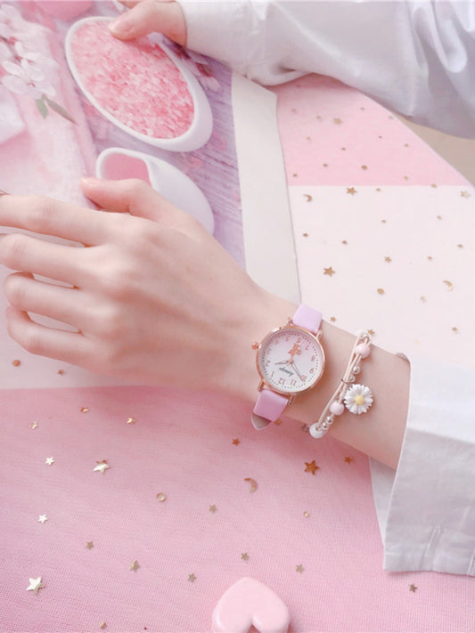 Korean-Style Cute Girl Analog Children’s Watch Trendy Design