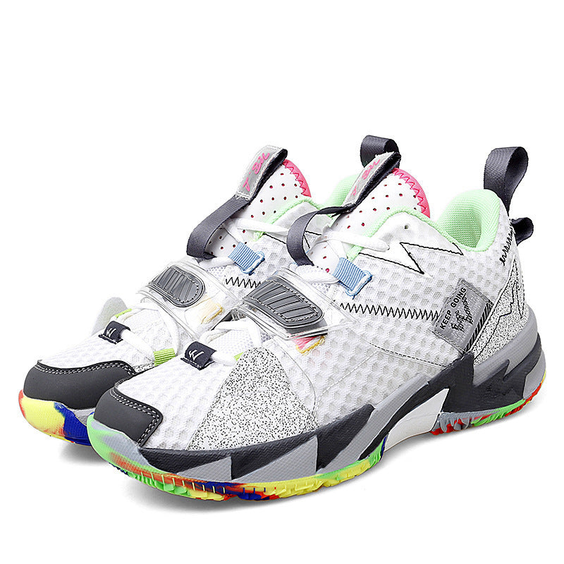 Autumn Flying Surface Woven Youth Basketball Shoes