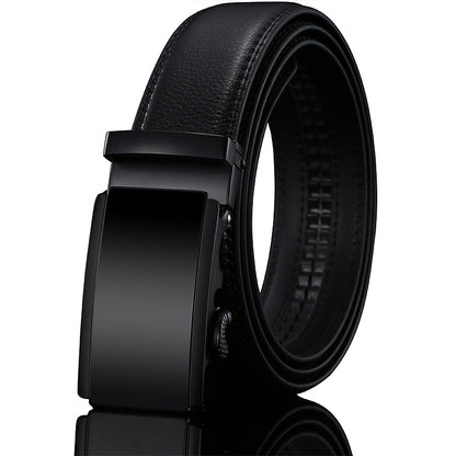 Men’s Genuine Leather Belt Automatic Buckle Stylish & Durable