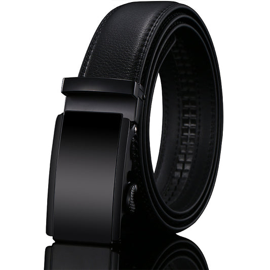 Men’s Genuine Leather Belt Automatic Buckle Stylish & Durable