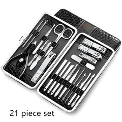 21 piece set black