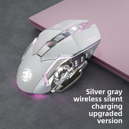 Wireless Silent Gaming Mouse with Ergonomic Quiet Design