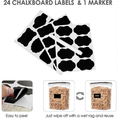 Airtight Food Storage Container Set for Organized Kitchen Use