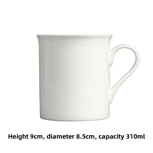 Simple Bone China Coffee Mug  Elegant & Durable Drinkware
