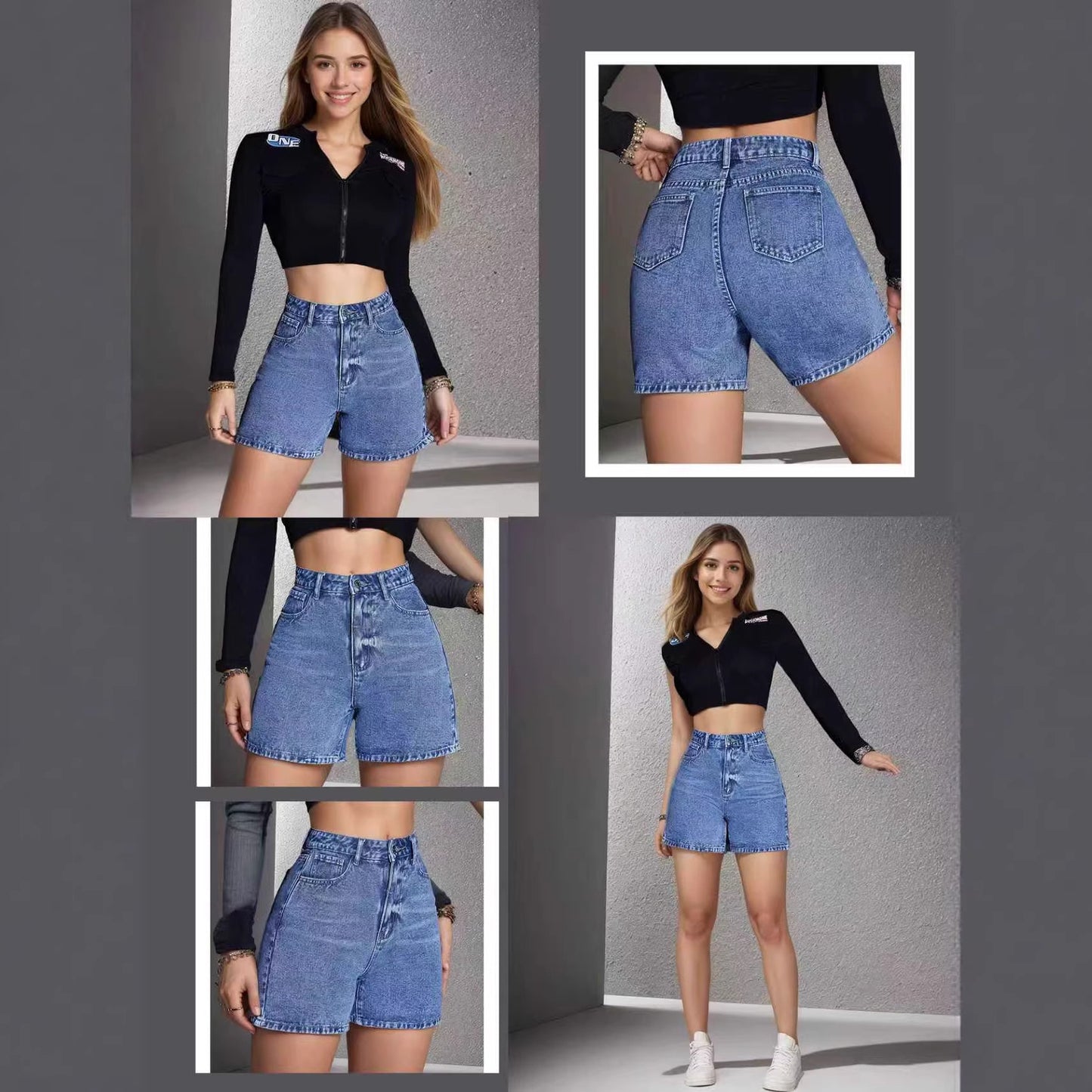 Buy Trendy Distressed Vintage Non-Stretch Denim Shorts for Women