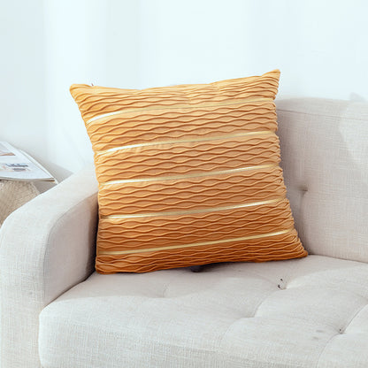 Buy Striped Velvet Pillow Cover for Luxury Sofa Cushion Style