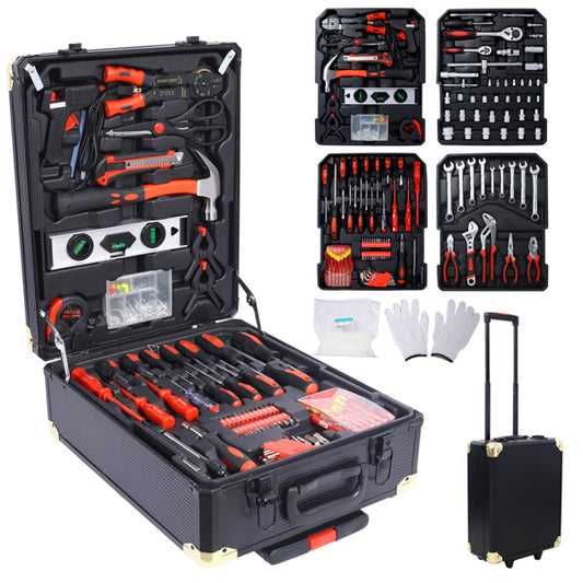 969-Piece Men’s Home Repair Tool Set with 4-Drawer Tool Box