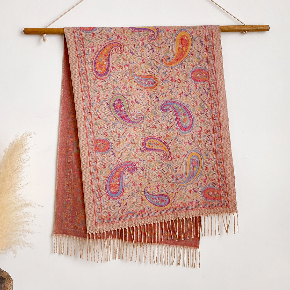 New Cashmere-look Scarf With Cashew Pattern for Women