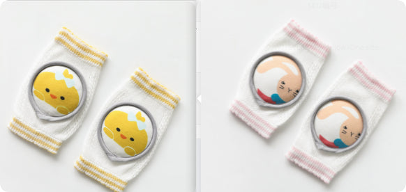 Cartoon Baby Knee & Elbow Pads Crawling Learning Protector