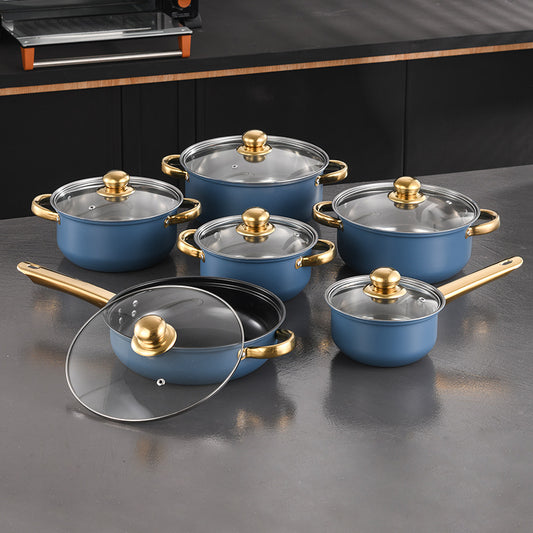 Stainless Steel Cookware Durable Kitchen Pots and Pans Set