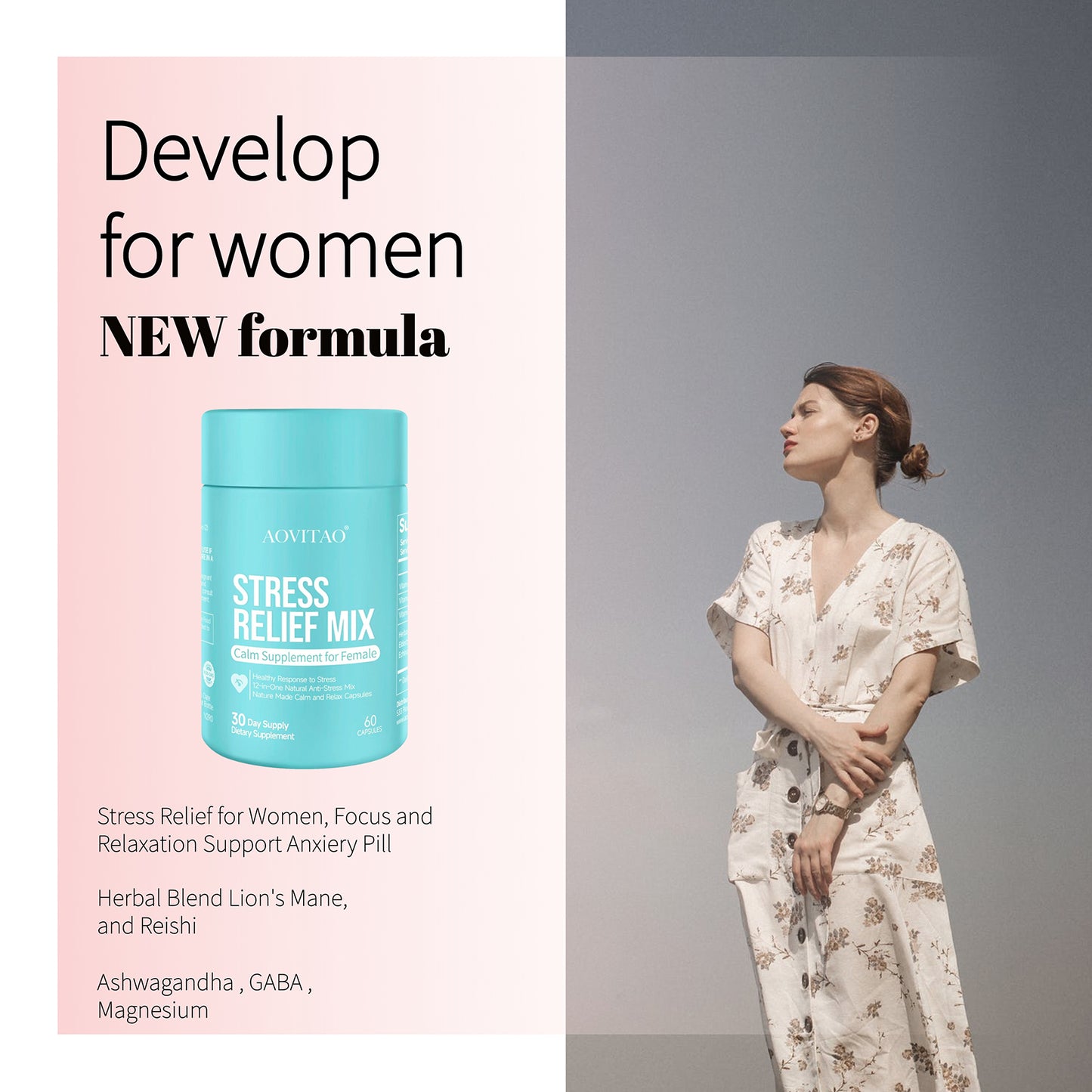 Ashwagandha for Women with L-Theanine & Magnesium.
