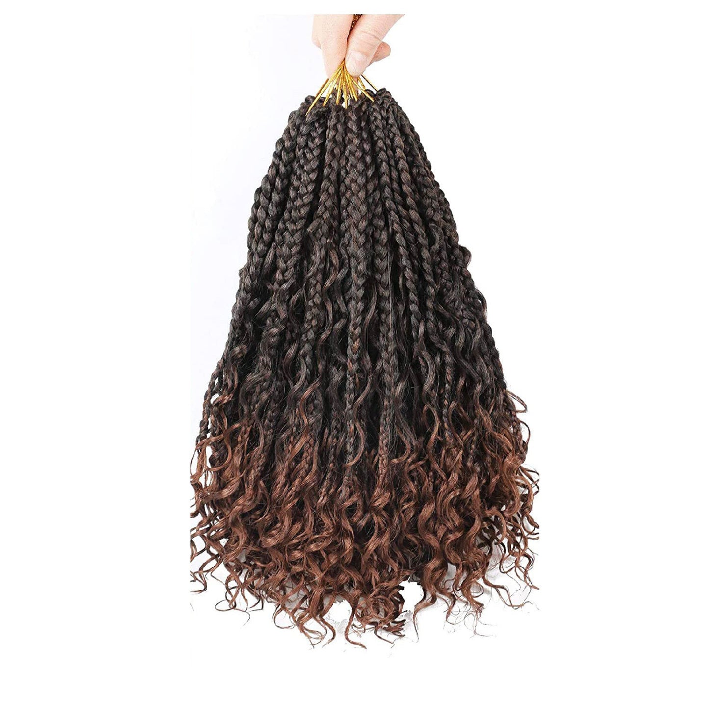 Chemical Fiber Hair Three-Strand African Braid Crochet Style