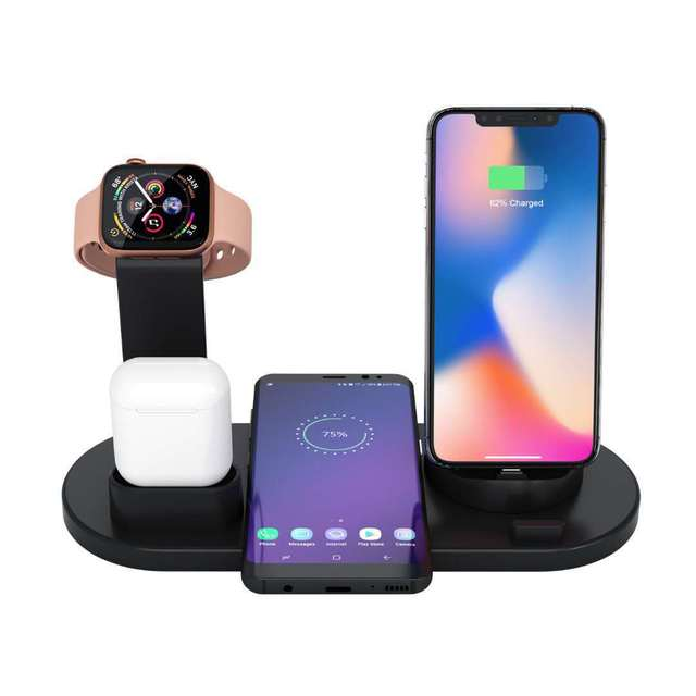 4 in 1 Fast Charging Station – Multi Device Charger Stand