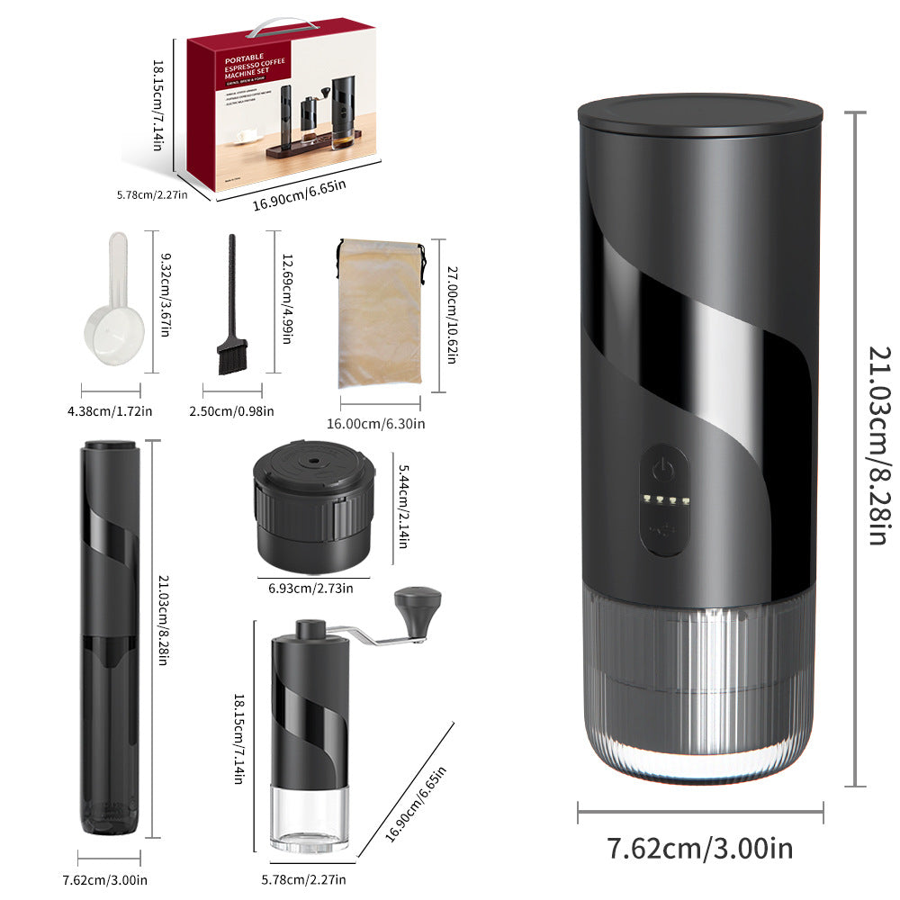 Manual Coffee Grinder with Hand Crank for Home and Travel