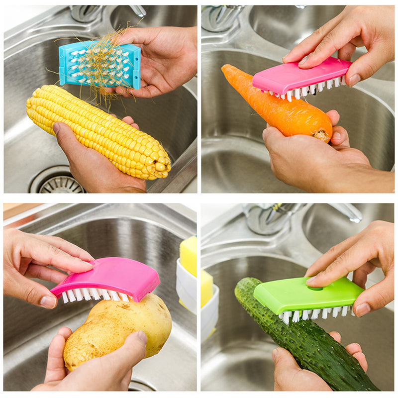 Buy Kitchen Cleaning Brush with Suction Cup for Knives & Fruits