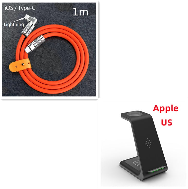3 in 1 Fast Charging Station Wireless Charger Phone Stand