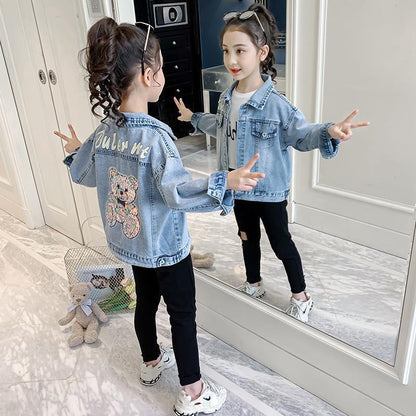 Cartoon Denim Jacket Clothes for Children Fun & Stylish Tops