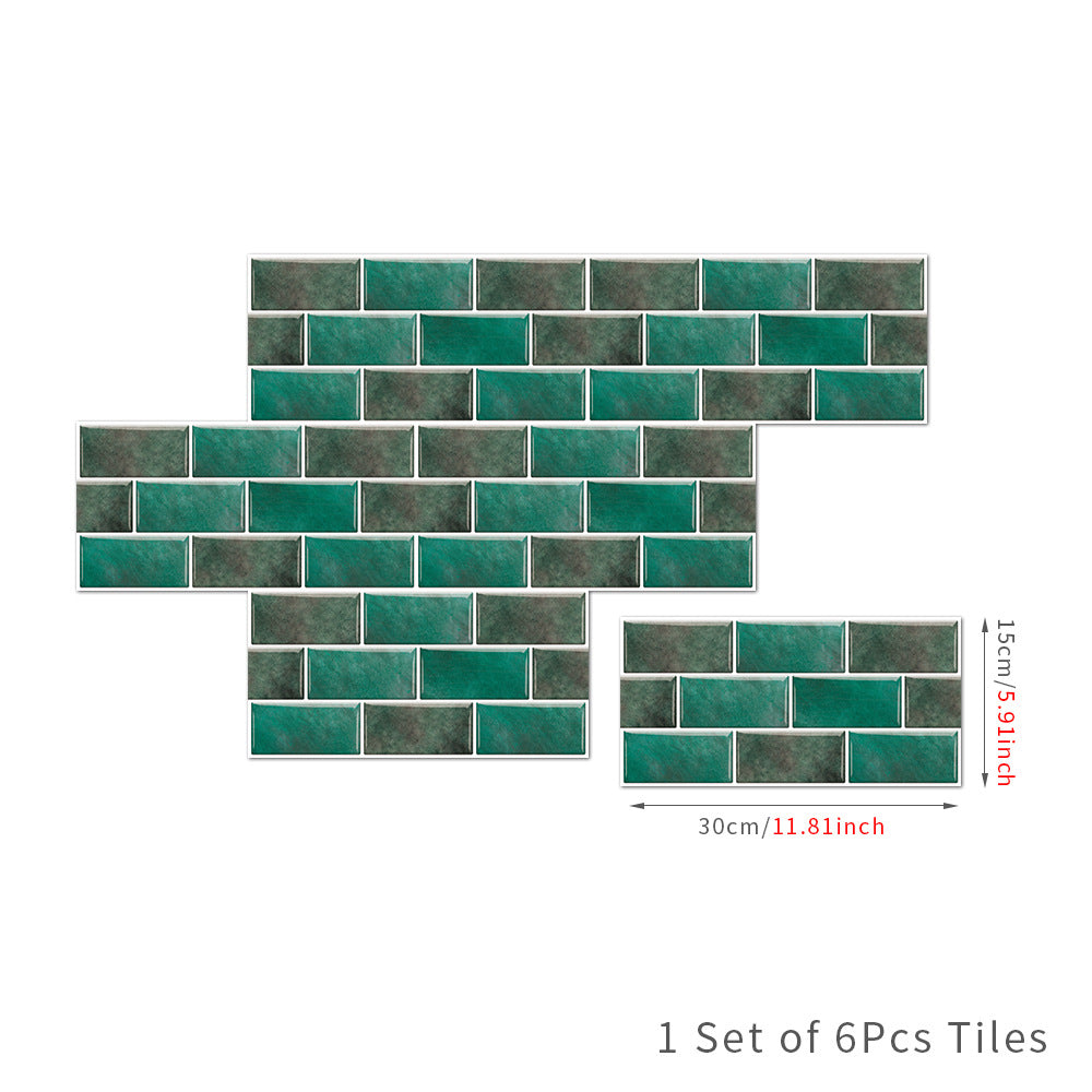 American Tile Wallpaper Imitation Design for Home Decor Use