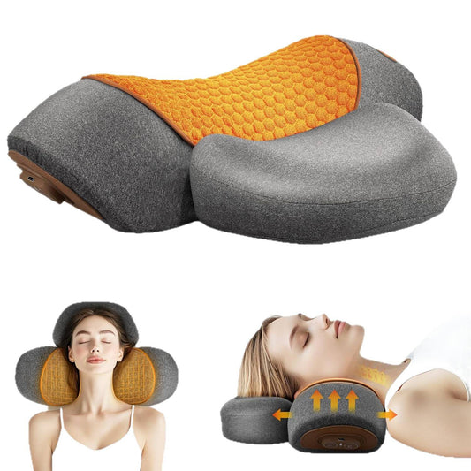 Adjustable Heating Massage Neck Pillow for Home Relaxation