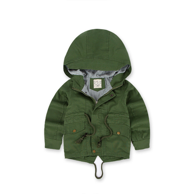 LM 6035 European American Boy’s Coat Cashmere Windcoat Winter