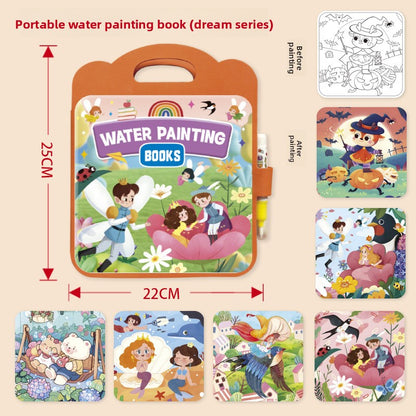 Reusable Magic Water Drawing Book for Kids Creative Learning
