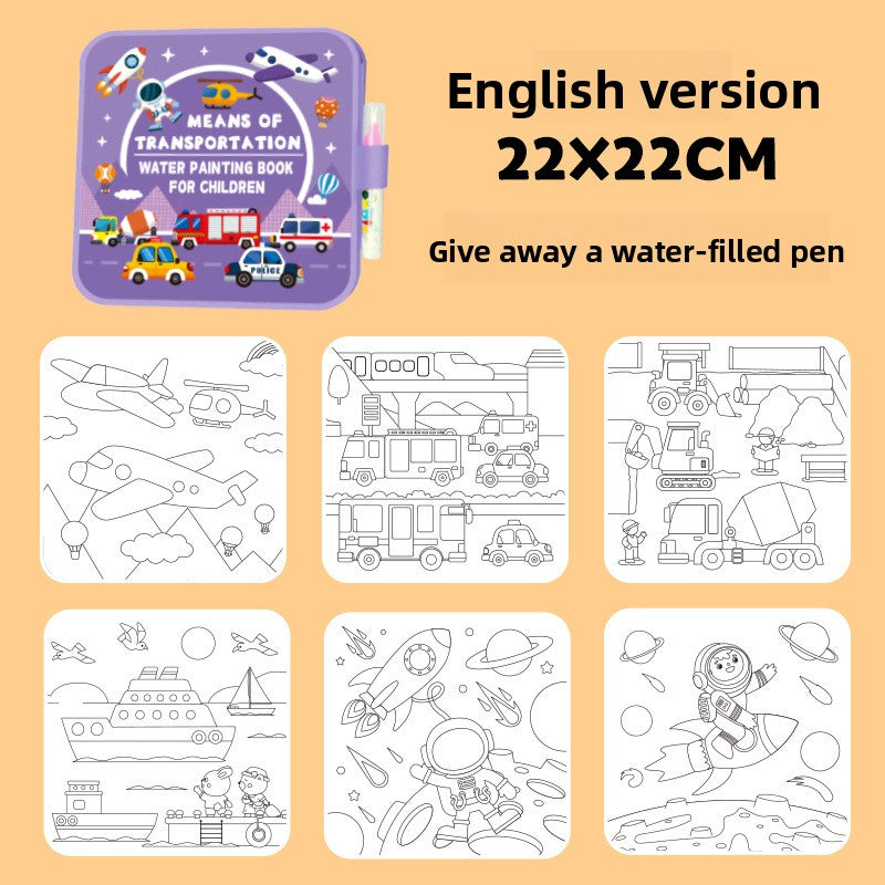 Reusable Magic Water Drawing Book for Kids Creative Learning