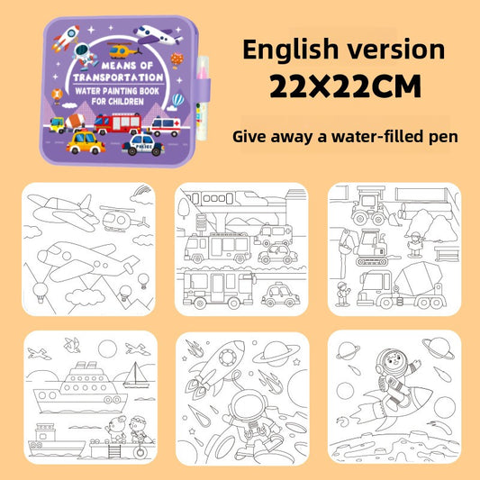Reusable Magic Water Drawing Book for Kids Creative Learning
