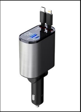 Metal Car Charger 100W Fast USB & TYPE-C Adapter for Your Car